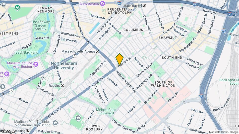 772 Tremont St, Unit 1 Map and Location Details