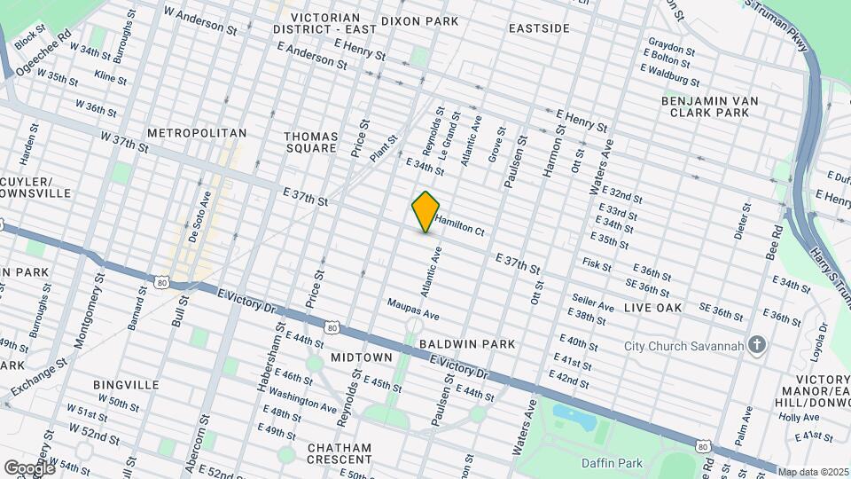645 E 37th St Map and Location Details