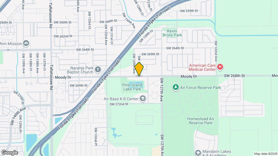 12840 SW 268th St Map and Location Details