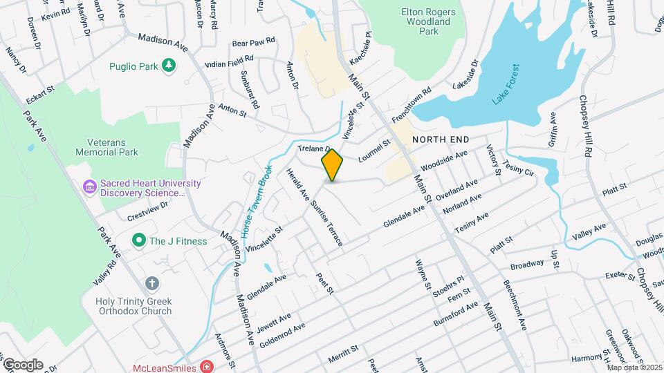 611 Woodside Ave Map and Location Details