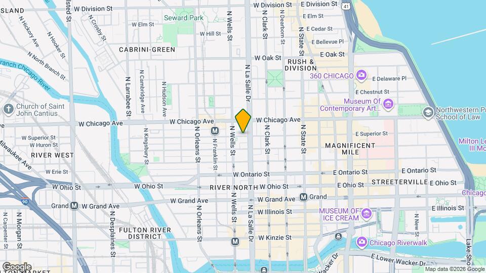 153 W Superior St Mapa y Detalles de la Ubicación