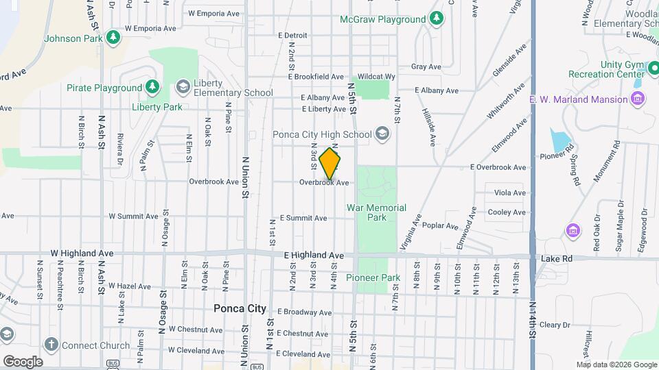 844 N 4th St Map and Location Details