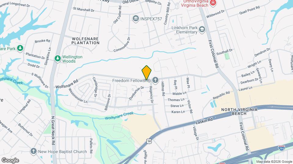 1937 Wolfsnare Rd Map and Location Details