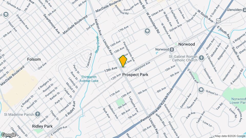 1209 Lincoln Ave Mapa y Detalles de la Ubicación