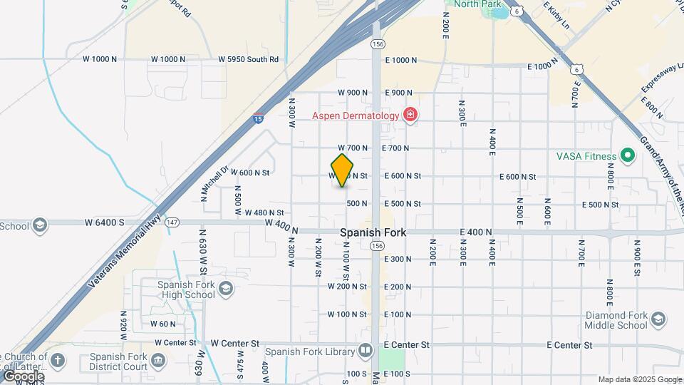 539 N 100 W St Map and Location Details