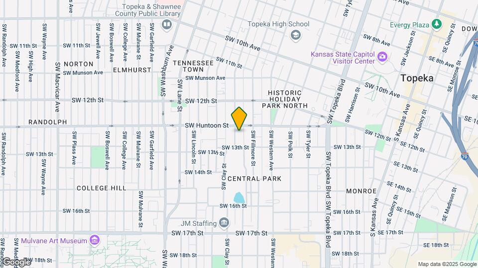 1254 SW Clay St Map and Location Details