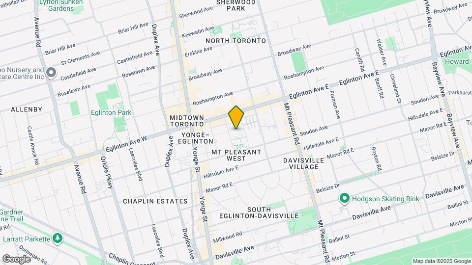 45 Dunfield Ave Map and Location Details