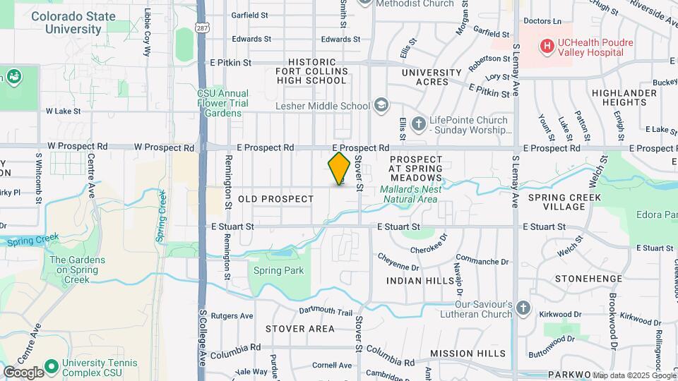 607-609 Parker St Map and Location Details