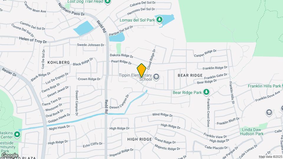 1405 Cloud Ridge Dr Map and Location Details