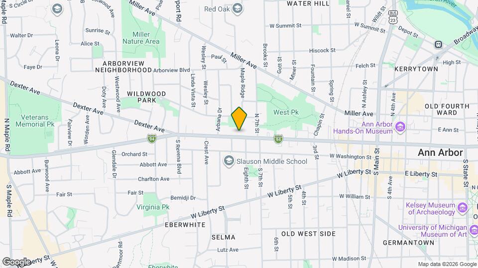 1008 W Huron St Map and Location Details