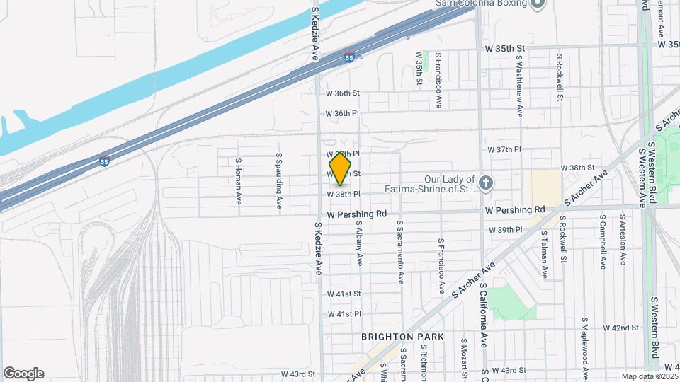 3128 W 38th Pl, Unit Floor 1 Map and Location Details