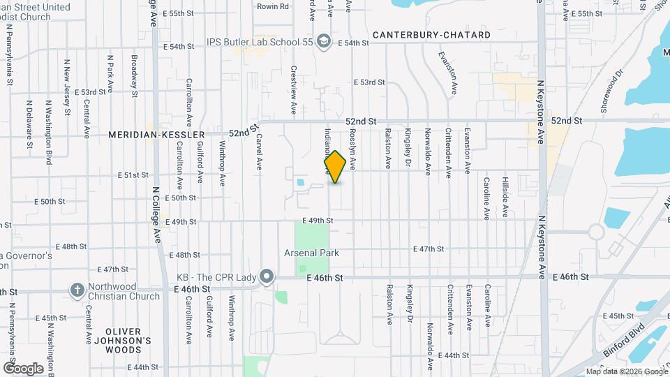 5005 Indianola Ave Mapa y Detalles de la Ubicación