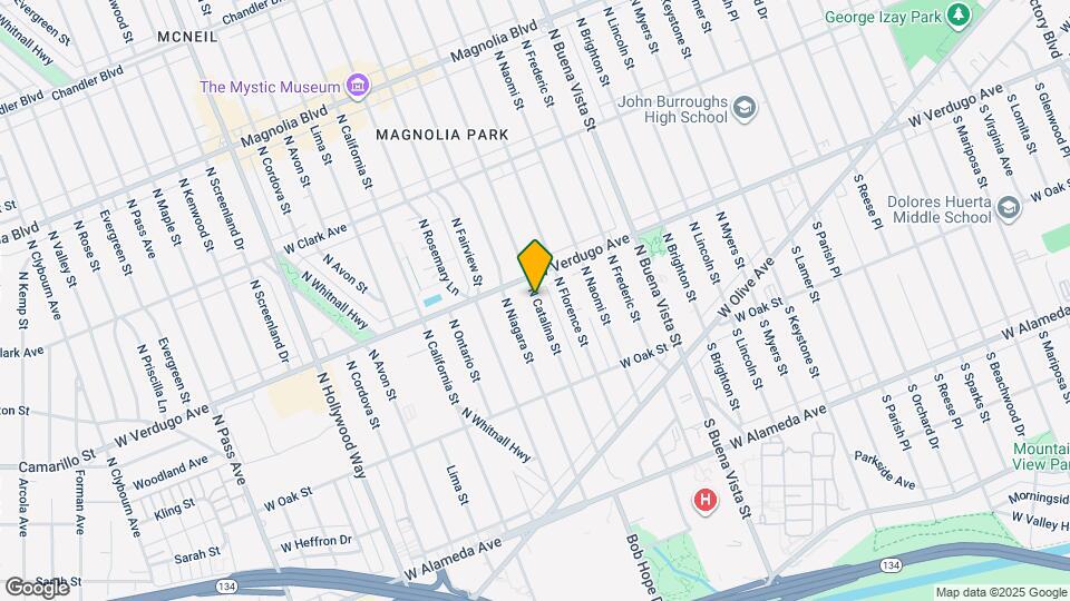 433 N Catalina St Mapa y Detalles de la Ubicación