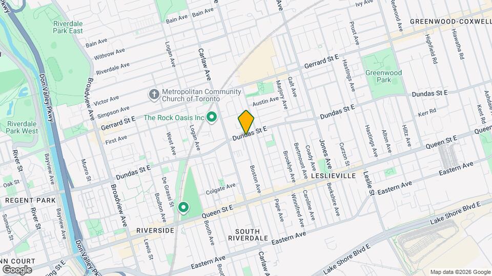1233 Dundas St E Map and Location Details