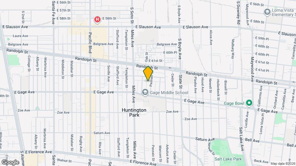 6325 Passaic St Mapa y Detalles de la Ubicación