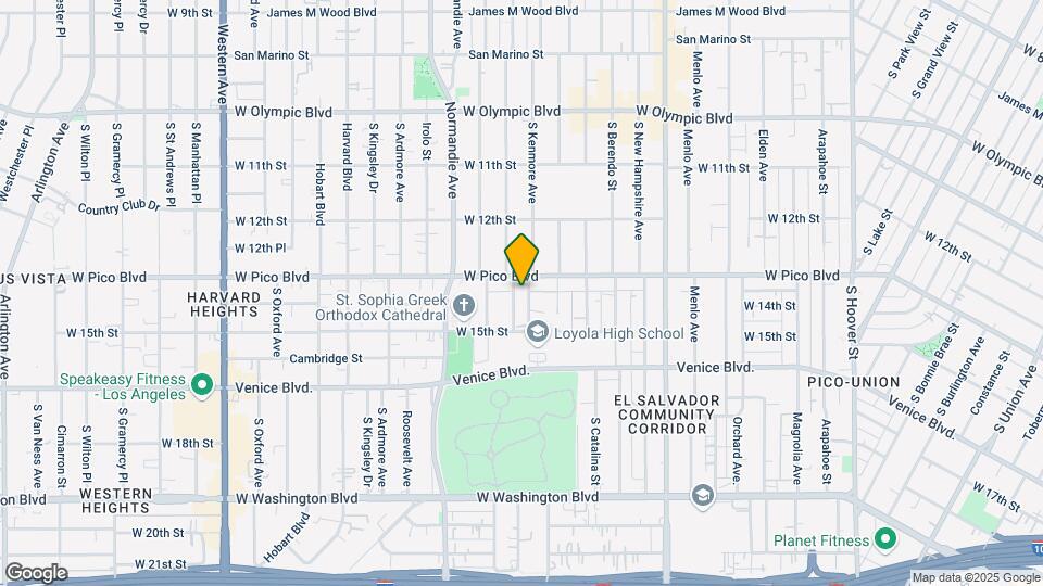 1316 Fedora St Map and Location Details