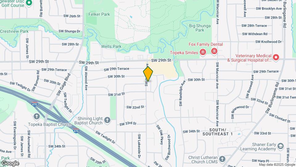 3016 SW Oakley Ave Map and Location Details