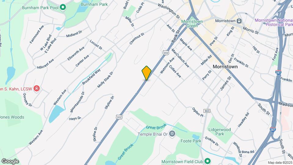74 Mount Kemble Ave Map and Location Details