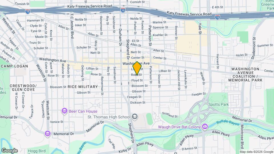 712 Parker St Map and Location Details