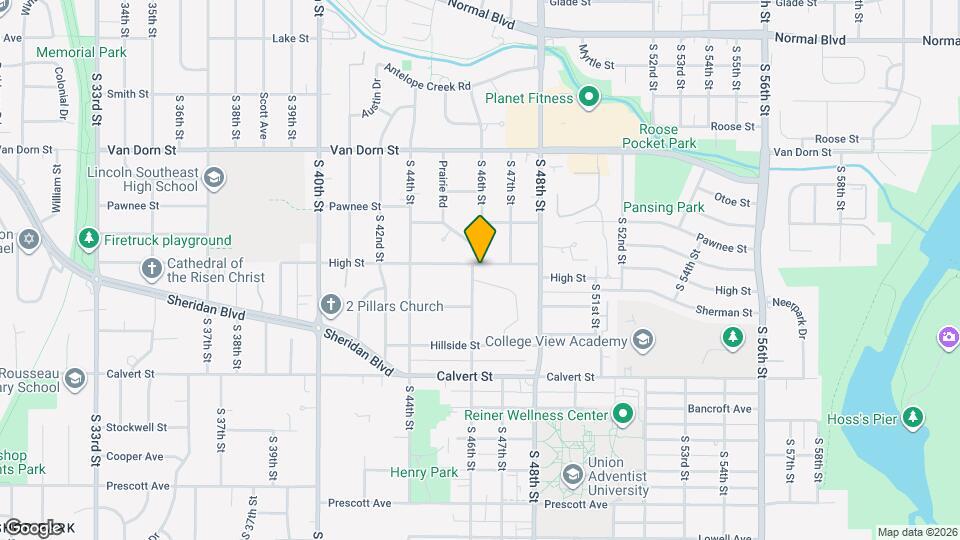 3208 S 46th St Map and Location Details