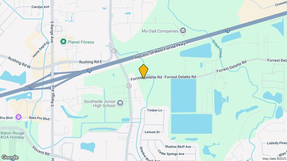 8801 Forrest Delatte Rd Map and Location Details