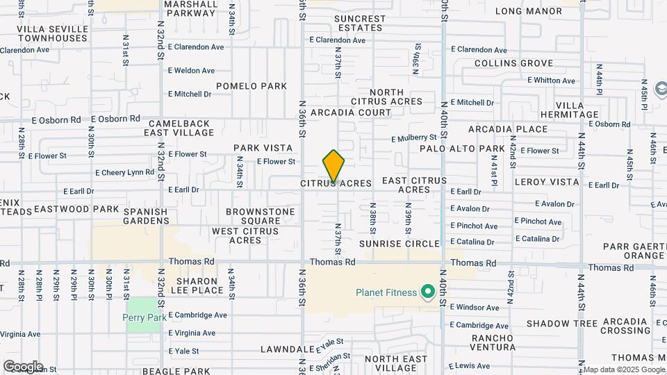 3102 N 37th St Map and Location Details