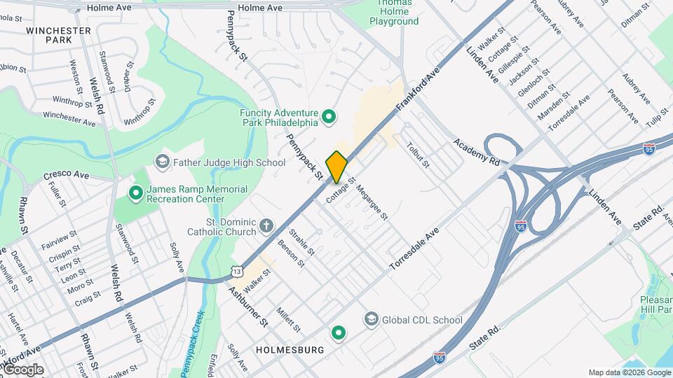 8728 Cottage St, Unit 2nd floor Map and Location Details