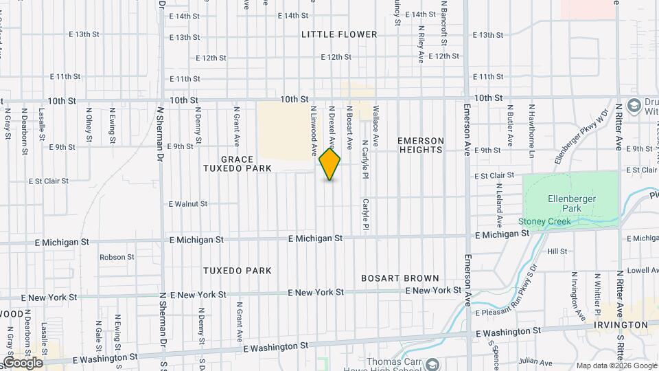 740 N Drexel Ave Map and Location Details