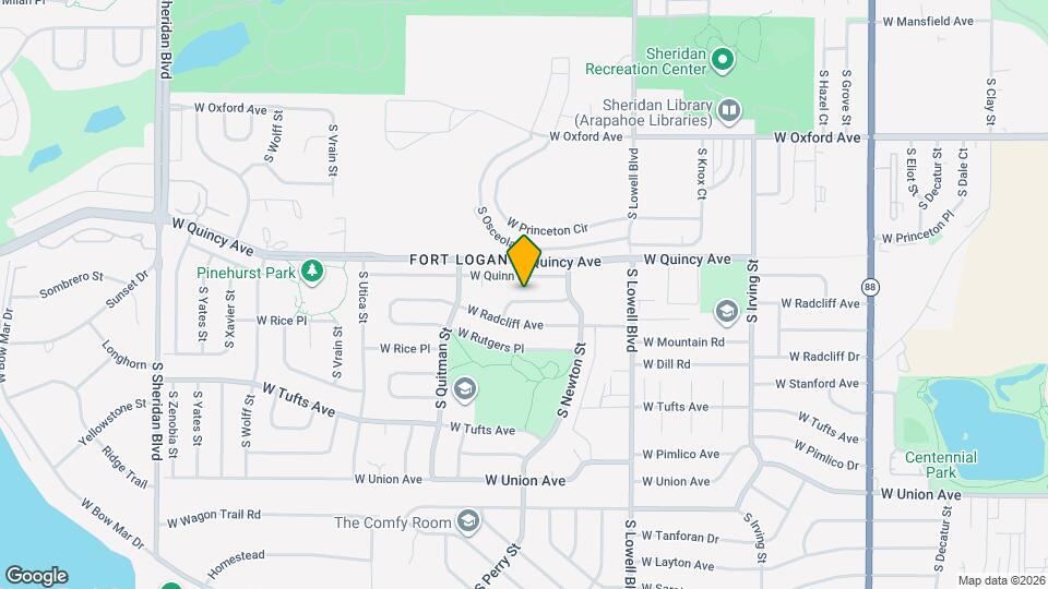 3923 W Quigley Dr Map and Location Details