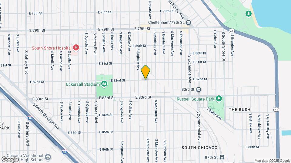 8204 S Marquette Ave, Unit 2 Map and Location Details
