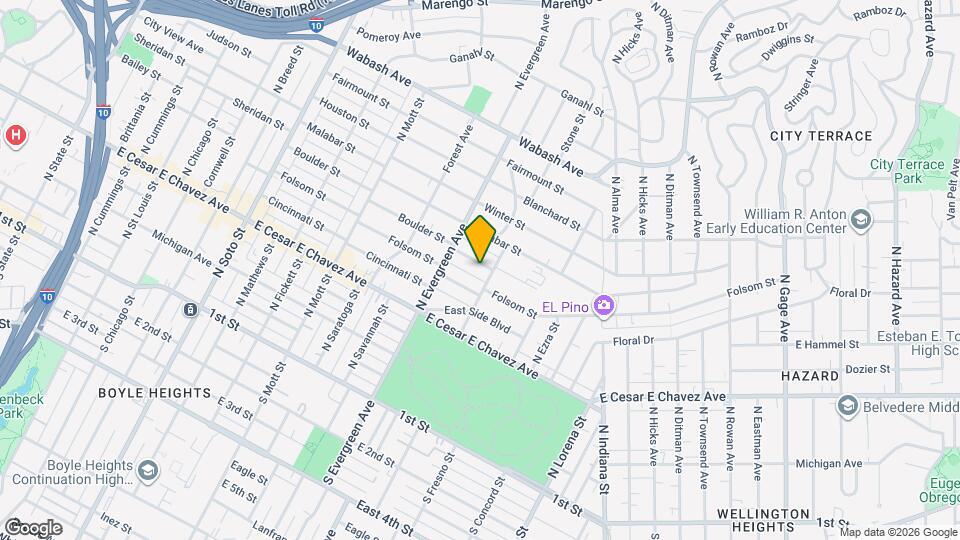 3040 Boulder St Map and Location Details