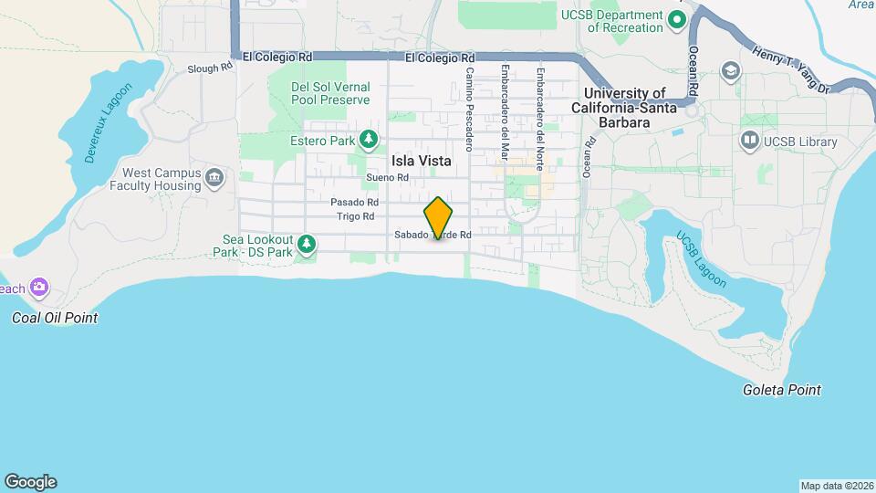 6636 Del Playa Dr Map and Location Details