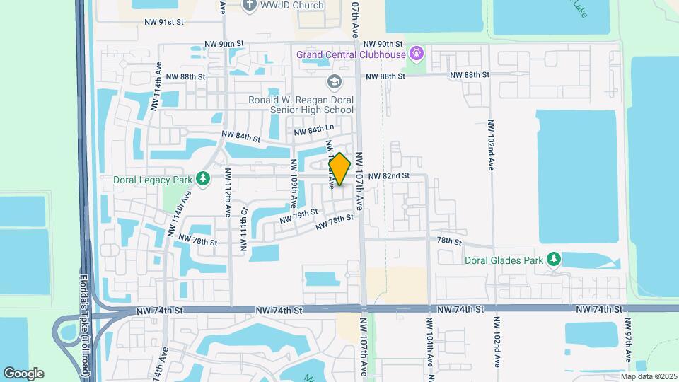 8154 NW 107th Path Map and Location Details