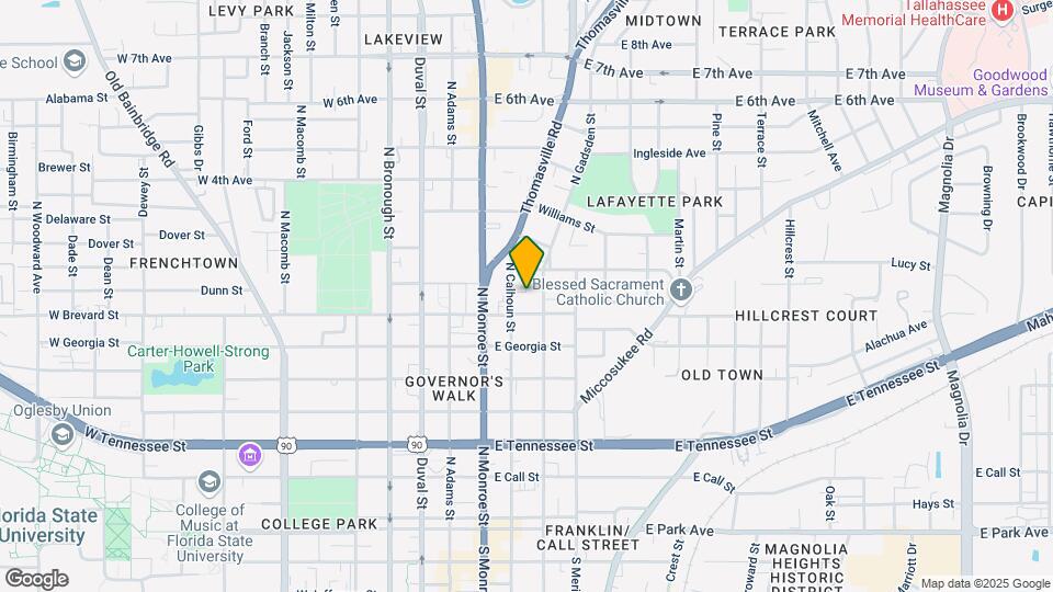 717 N Calhoun St Map and Location Details