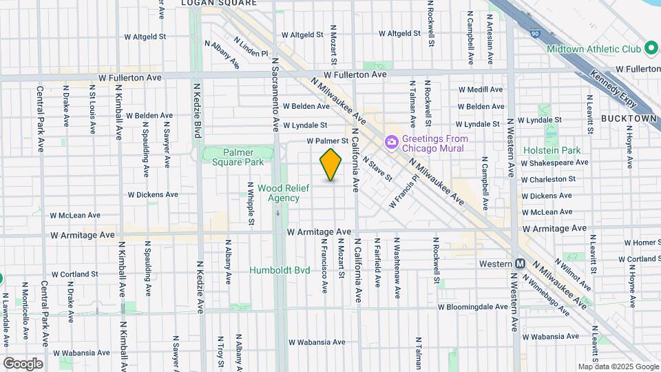 2834 W Dickens Ave Map and Location Details