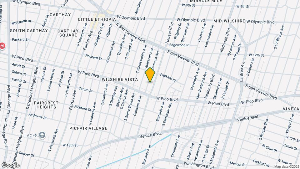 1348 Carmona Ave, Unit 1 Map and Location Details