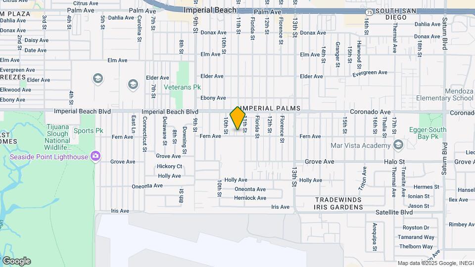 1036-1042 Fern Ave Map and Location Details