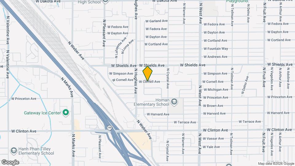 1933 W Cornell Ave Mapa y Detalles de la Ubicación