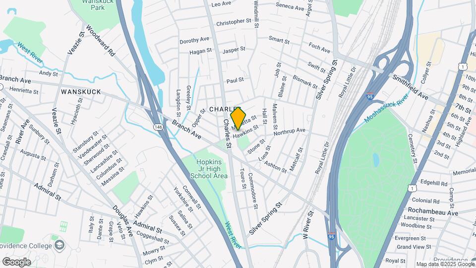 316 Hawkins St Map and Location Details