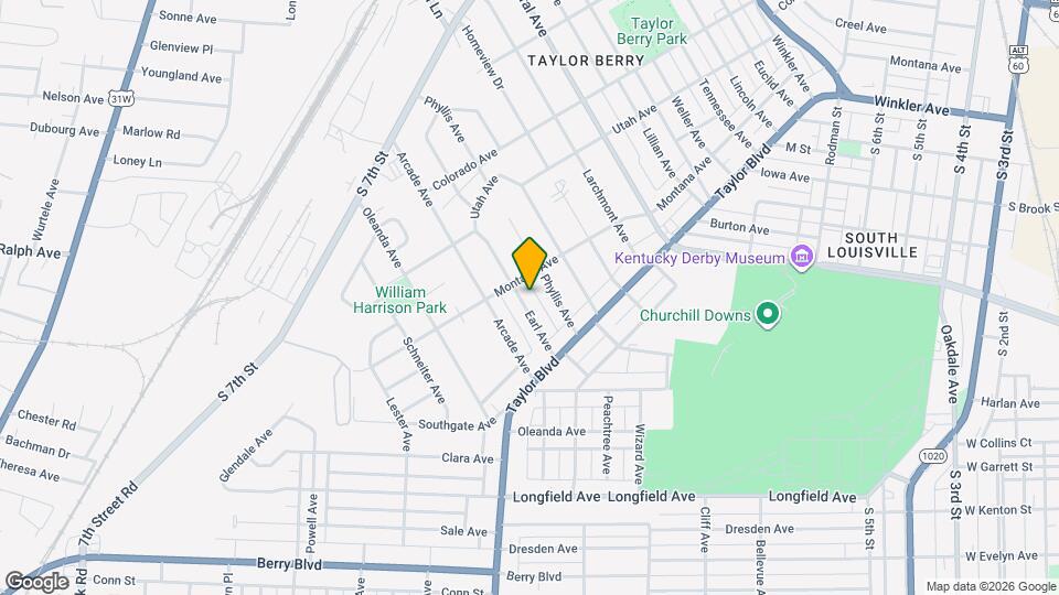 1329 Earl Ave Map and Location Details