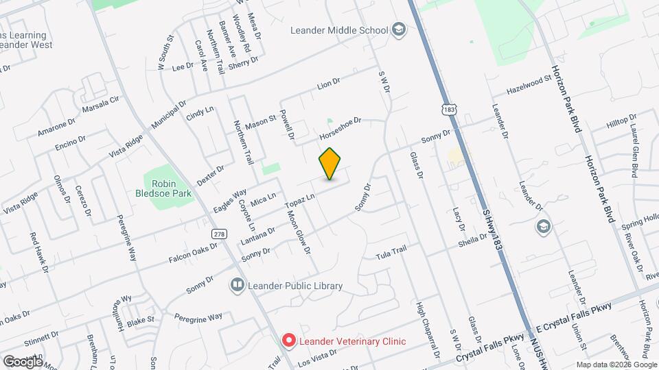 609 Topaz Ln Map and Location Details