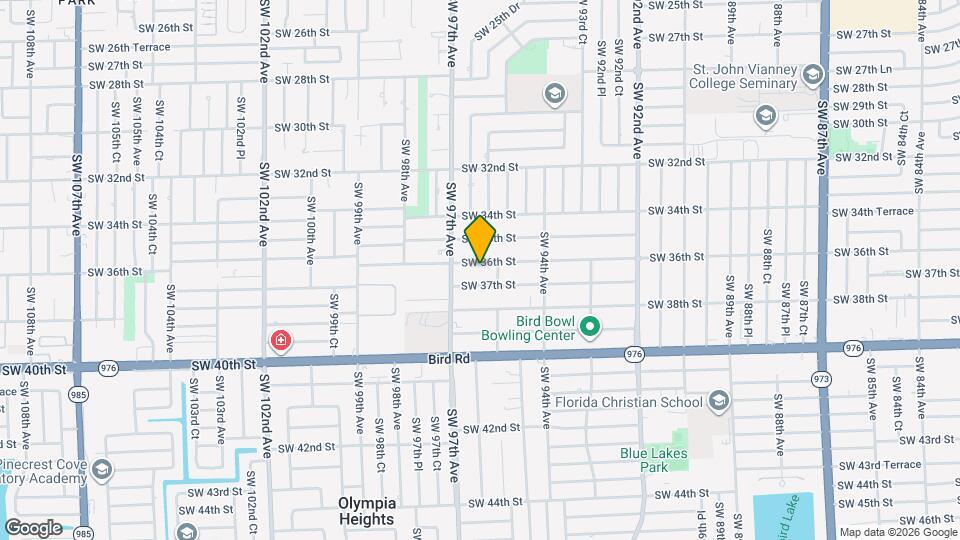 9540 SW 36th St Map and Location Details