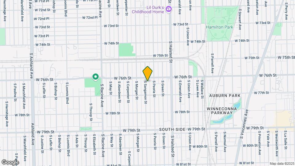 7617 S Sangamon St Map and Location Details