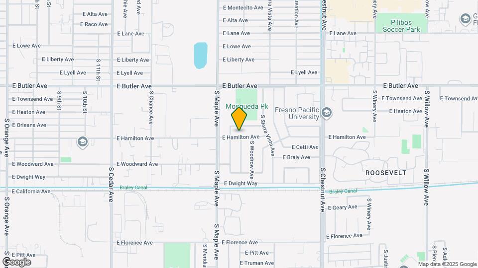 4639 E Hamilton Ave Map and Location Details