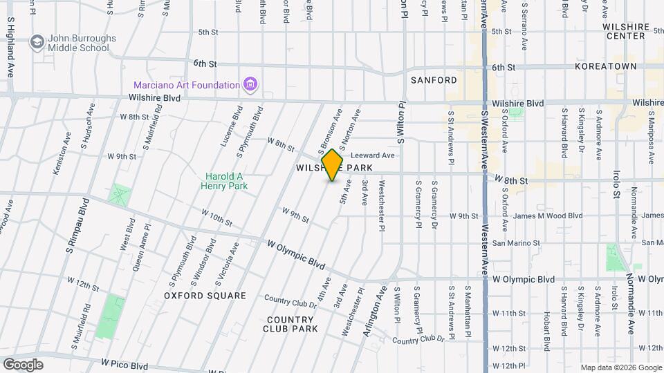 830 S Norton Ave Map and Location Details