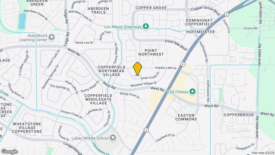 15506 Swan Creek Dr Map and Location Details
