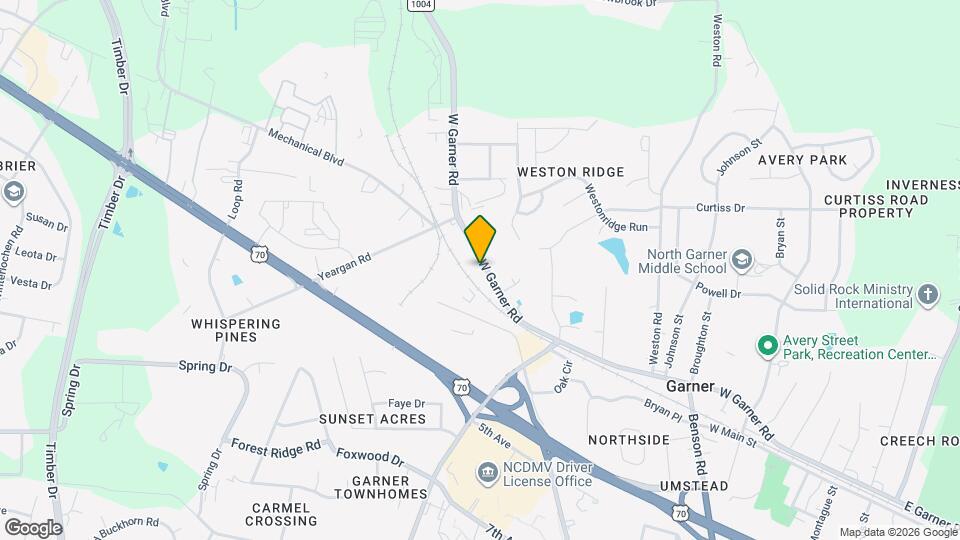 1317 W Garner Rd Map and Location Details