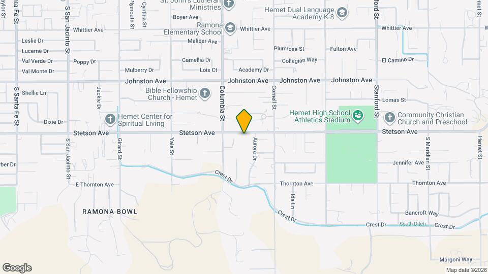 41135 E Stetson Ave Map and Location Details