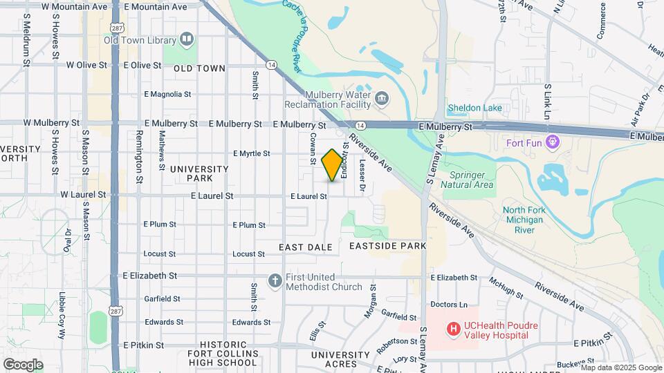 624 Colorado St Map and Location Details