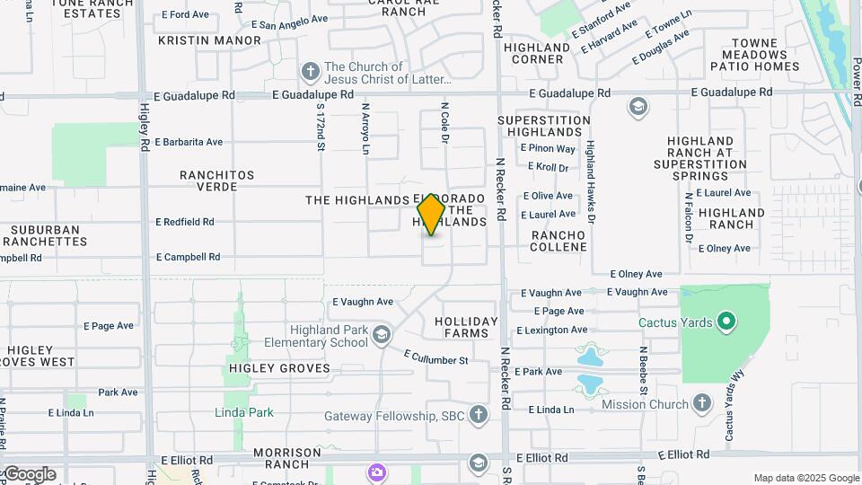 3840 E Heather Ct Map and Location Details